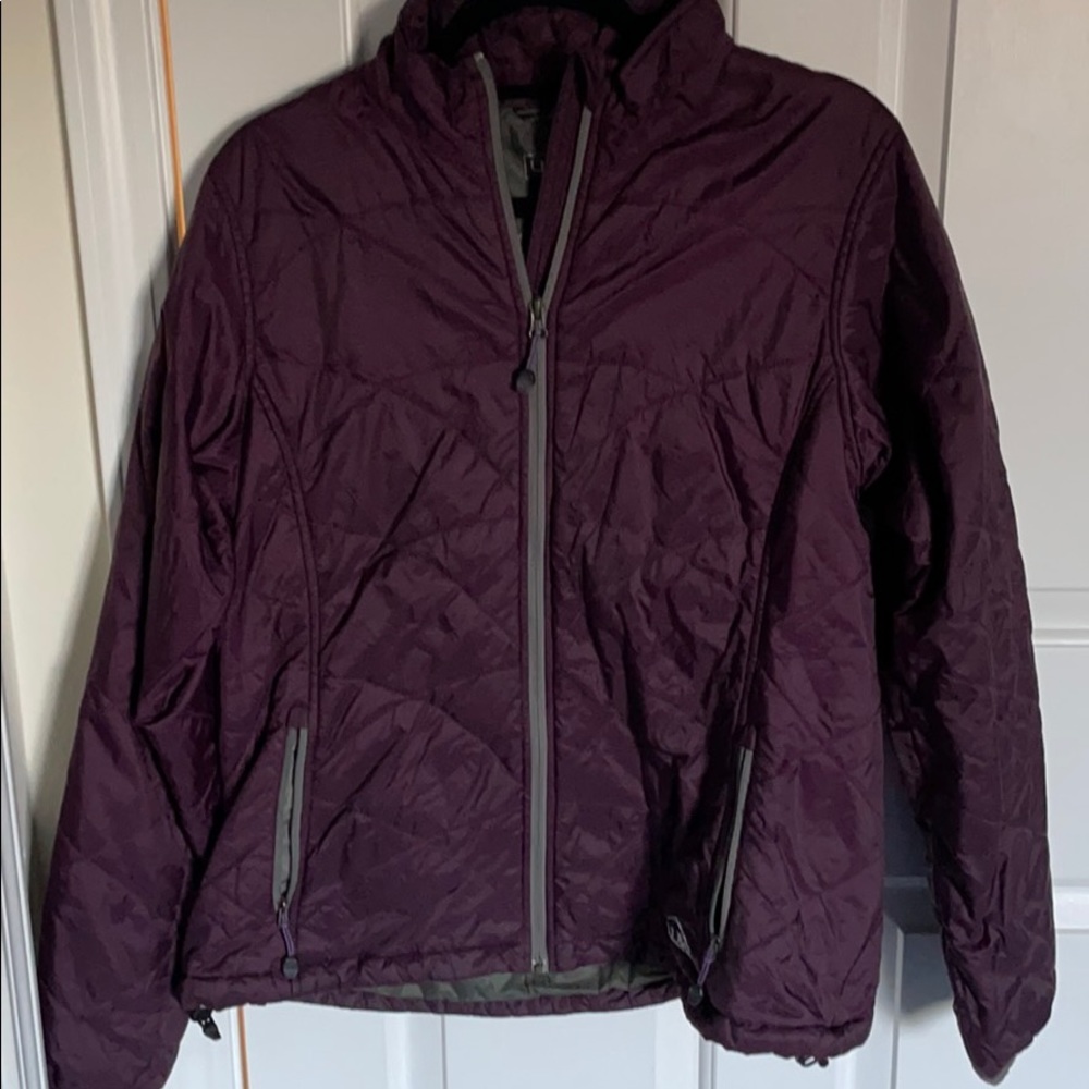 LL bean purple pack away jacket